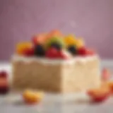 A vibrant dessert made with Rice Crispies and colorful fruits.