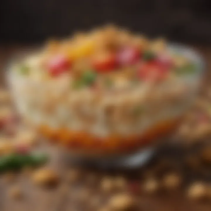 A creative salad incorporating Rice Crispies for added texture.