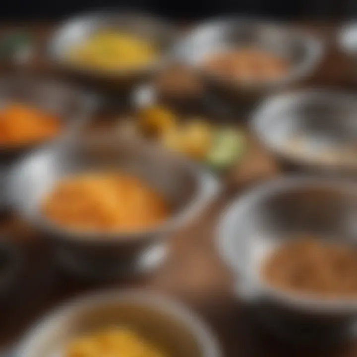 A variety of food strainers showcasing different designs