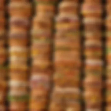 Diverse Fast Food Sandwich Selection Variety of fast food sandwiches displayed in a vibrant setting