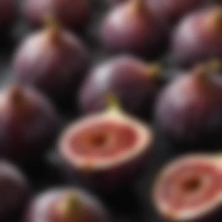 Close-up of the unique Fig color and texture