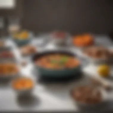 Showcasing Versatile Cooking Techniques Versatile cooking techniques showcased with the set