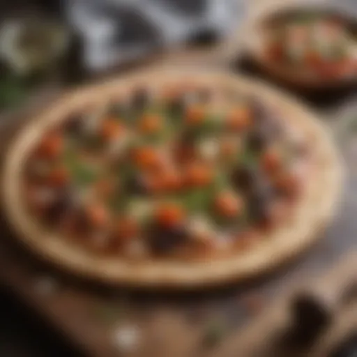 Artisan flatbread with fresh ingredients showcasing versatility