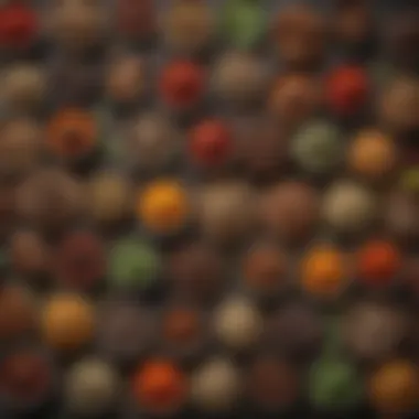 Global Spices and Herbs An array of spices and herbs from around the world