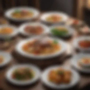 Gourmet Presentation of Freshly Meals A beautifully plated Freshly meal ready to eat