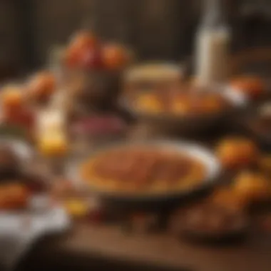 Warm color palette for autumn decor