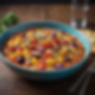 Colorful and Flavorful Dish A close-up of a colorful dish demonstrating ease of preparation and taste.