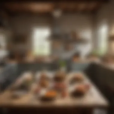 A rustic kitchen scene emphasizing the joy of effortless meal creation.