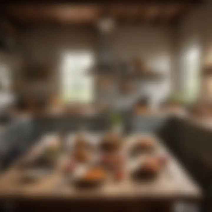 A rustic kitchen scene emphasizing the joy of effortless meal creation.