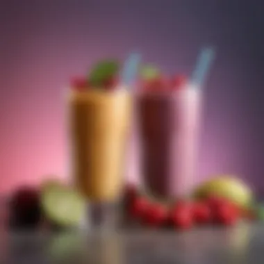 Smoothies: A Refreshing Late-Night Choice A vibrant smoothie in a glass