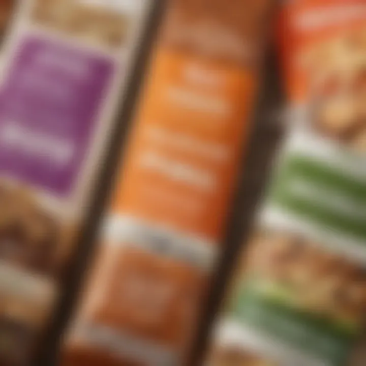 Close-up of nutrition labels highlighting ingredient transparency.