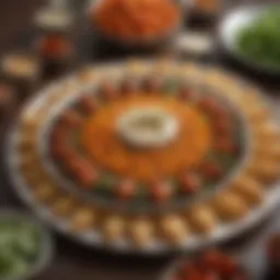 A beautifully arranged platter of crispy vegetable appetizers