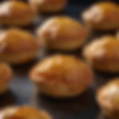 Golden-Brown Pastries A delectable dessert showcasing golden-brown pastries