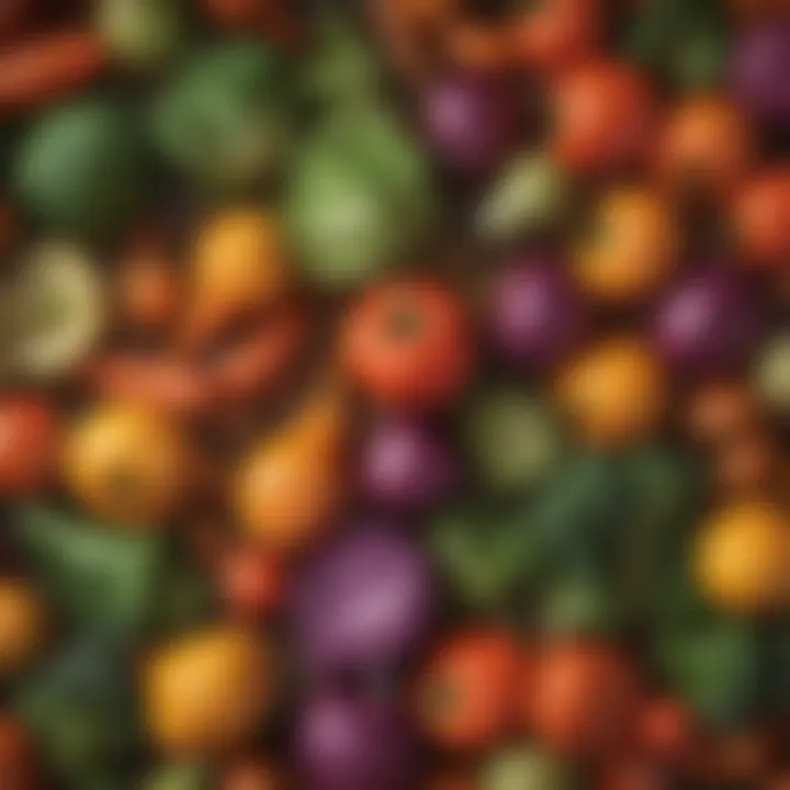 An assortment of vibrant, seasoned vegetables