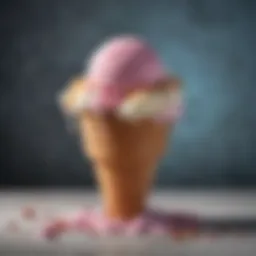 A colorful array of gourmet ice creams in various flavors