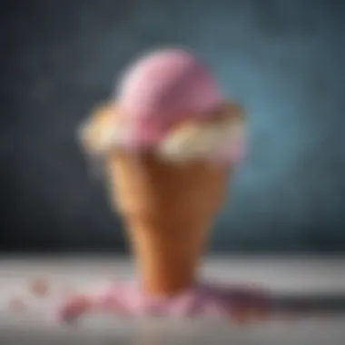 A colorful array of gourmet ice creams in various flavors