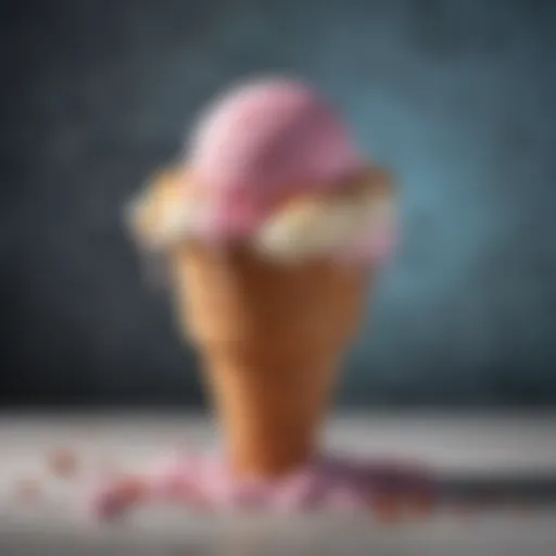 A colorful array of gourmet ice creams in various flavors