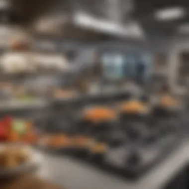 Technology integration in a kitchen, featuring advanced culinary equipment and tools