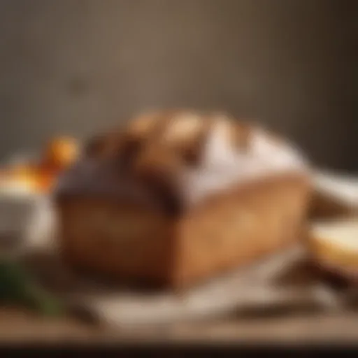 A rustic loaf of gluten-free bread showcasing its texture and crust