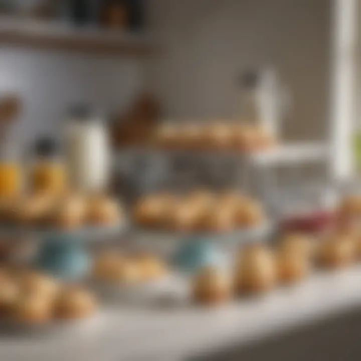 A table set for a keto baking session, featuring ingredients like almond flour and sugar substitutes.