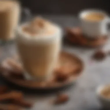 Delightful Low Sugar Chai Latte A vibrant cup of low sugar chai latte with spices
