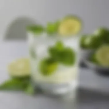 Refreshing Mojito Delight A refreshing Mojito garnished with mint leaves and lime slices