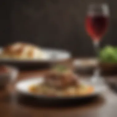 Culinary Excellence with Local Flavor Plated gourmet dish showcasing local ingredients