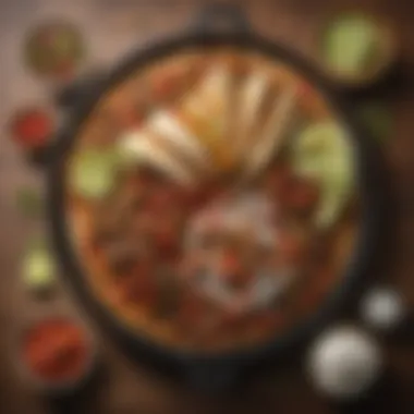Creative Fajita Presentation Delicious fajita platter creatively presented without added salt