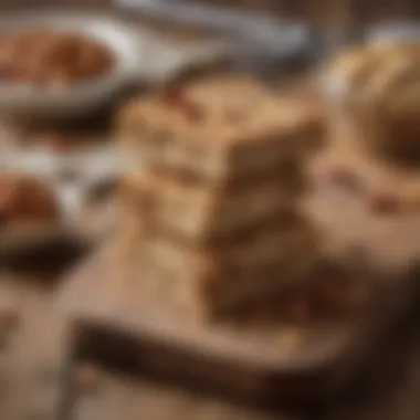 Wholesome Nut-Free Granola Bars A selection of nut-free granola bars on a rustic wooden table