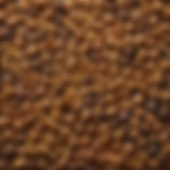 A creative display of iron-fortified snacks such as cereals and bars.