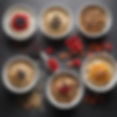 Creative Toppings for Oatmeal A variety of toppings for oatmeal displayed on a table