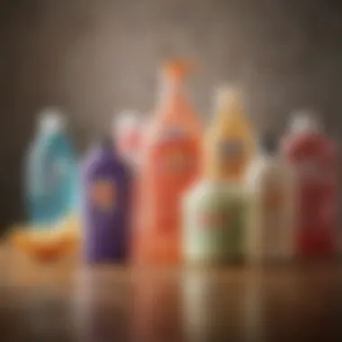 Variety of Laundry Soaps Different types of laundry soaps displayed