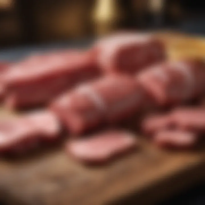A selection of gourmet meats ready for culinary use