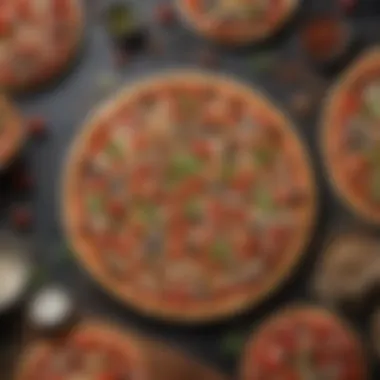 Exciting Topping Combinations for Whole Wheat Pizza A variety of colorful toppings arranged aesthetically on a board