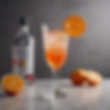 Elegant cocktail glass filled with a refreshing Ciroc drink