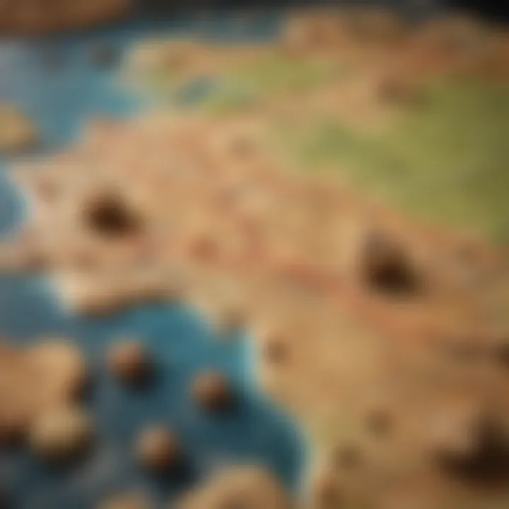 Map depicting delivery routes for cookie services