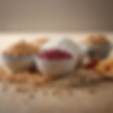 Nutritional information chart for various sugar alternatives