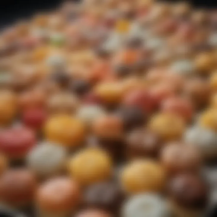 A close-up of signature Southern sweets, highlighting their intricate details