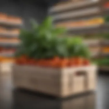 Sustainable Design in Produce Storage Innovative design of a stackable produce box made from sustainable materials
