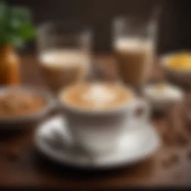 Customizing Your Latte Ingredients An array of alternative ingredients for customizing lattes