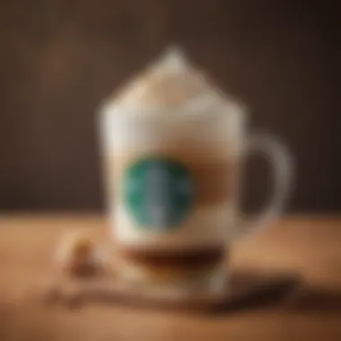 Artful Layered Flavor Latte A beautifully layered latte showcasing unique flavor combinations