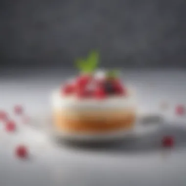 Sophisticated Sugar-Free Indulgence An elegant presentation of a no-sugar dessert