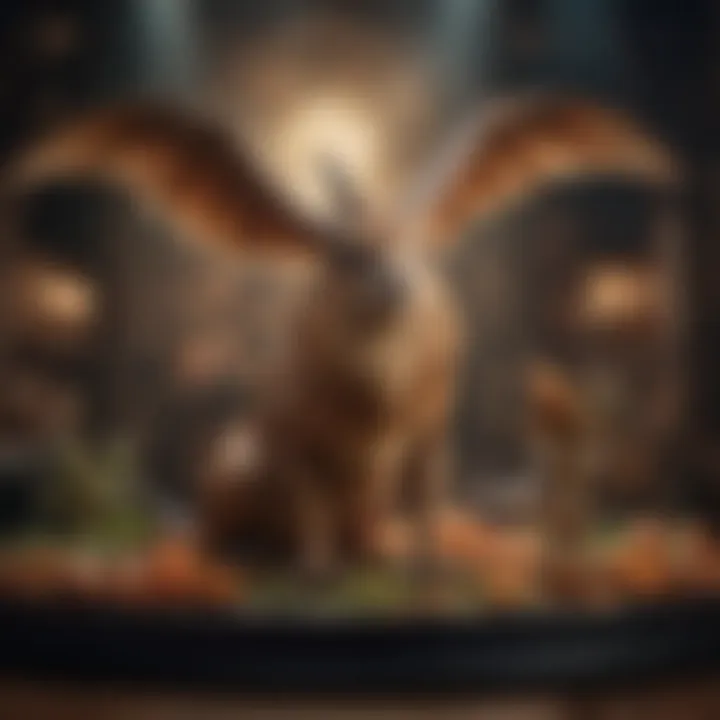 A captivating stage performance highlighting the magical creatures and spells from the Harry Potter universe.