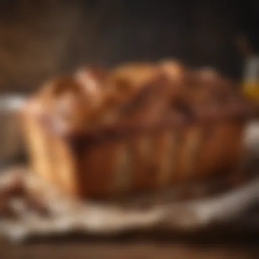 Artisan cinnamon babka loaf with a golden crust