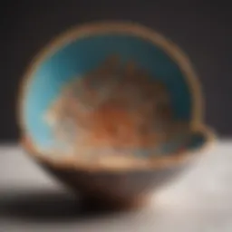 A beautifully crafted ceramic chip bowl with intricate designs showcasing its artistic value