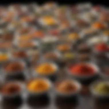 An assortment of sauces and spices essential for stir frying.
