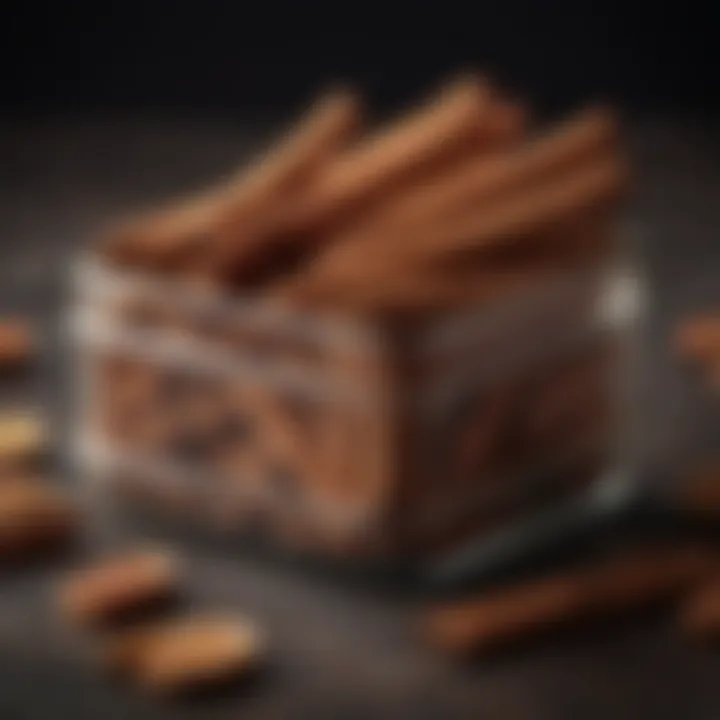A beautifully designed storage container for Ceylon cinnamon sticks