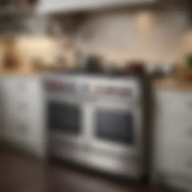 Elegant gas range in a modern kitchen setting