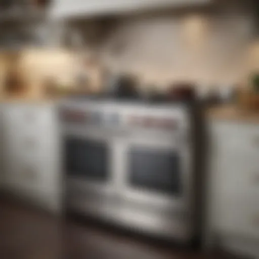 Elegant gas range in a modern kitchen setting