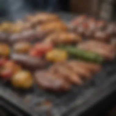 Variety of grill types on display